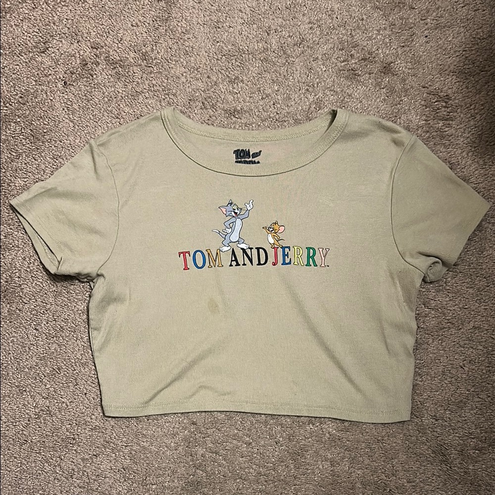 Tom and Jerry Graphic Crop Top